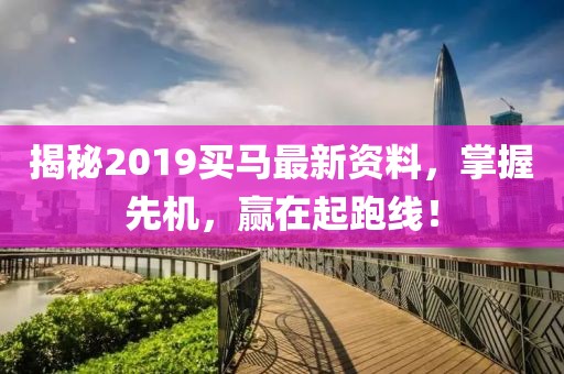 揭秘2019买马最新资料，掌握先机，赢在起跑线！