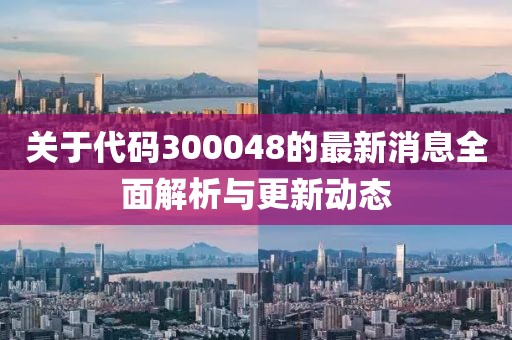 关于代码300048的最新消息全面解析与更新动态