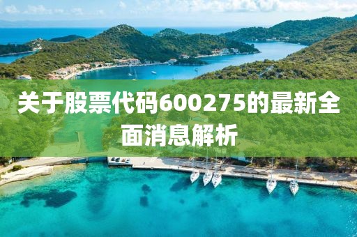 关于股票代码600275的最新全面消息解析