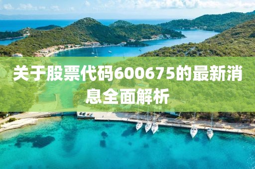 关于股票代码600675的最新消息全面解析