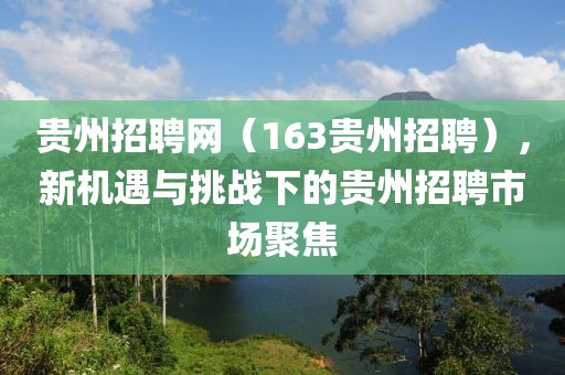 贵州招聘网（163贵州招聘），新机遇与挑战下的贵州招聘市场聚焦