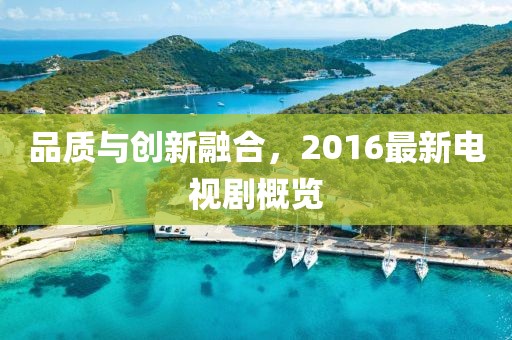 品质与创新融合，2016最新电视剧概览