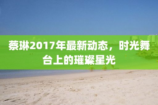 蔡琳2017年最新动态，时光舞台上的璀璨星光